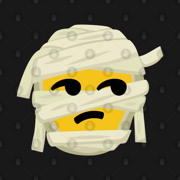 Mummy Emoji Smirk Face Costume Halloween Gift by Blink_Imprints10