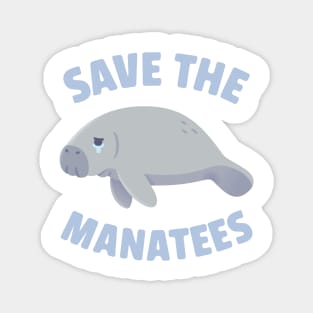 Crying Manatee Save The Manatees Magnet