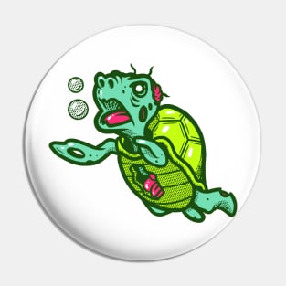 Zombie Turtle Pin