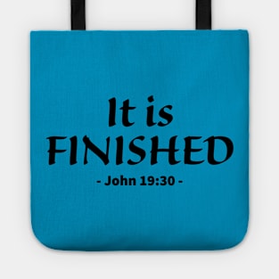 It Is Finished bible verse Tote