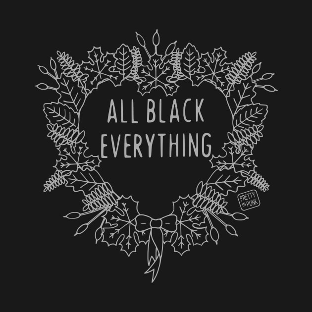 All Black Everything Wreath by prettyinpunk