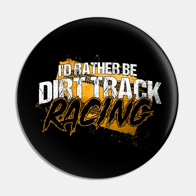 Motocross Racer Dirt Track Racing Pin by Toeffishirts