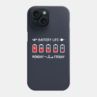 Bttery life. Monday - Friday. Phone Case