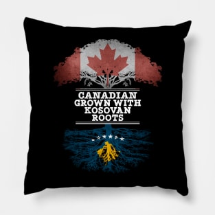 Canadian Grown With Kosovan Roots - Gift for Kosovan With Roots From Kosovo Pillow