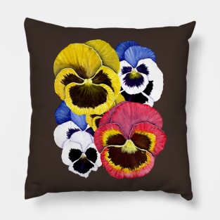 Pansies Pillow