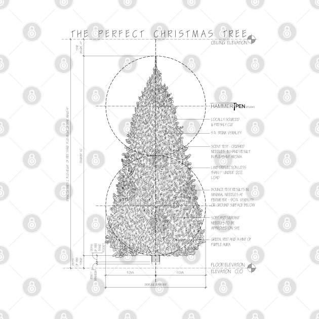 The Perfect Christmas Tree by HammerPenStudio