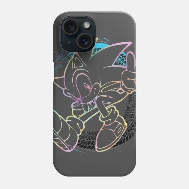 Sonic The Hedgehog - Sonic Full Speed - Type B - Colorful Phone Case by Obtineo