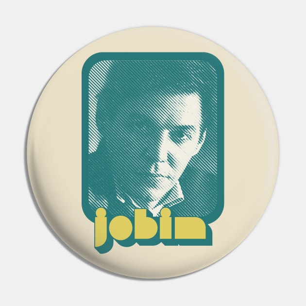 Tom Jobim /// Retro Style Fan Art Design Pin by DankFutura