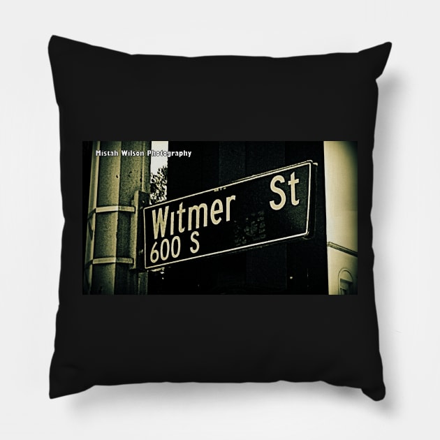 Witmer Street, Los Angeles, California by Mistah Wilson Pillow by MistahWilson