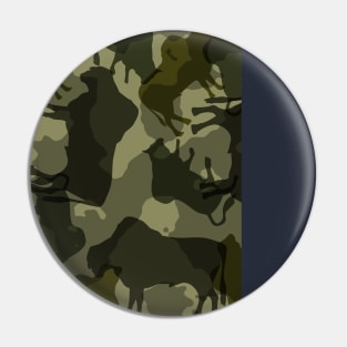 bull camouflage Pin