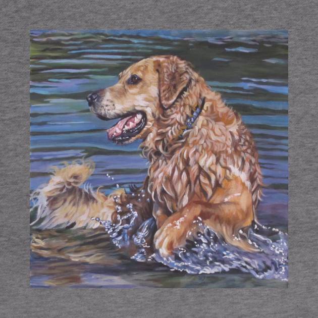 Golden Retriever Fine Art Painting Golden Retriever Hoodie