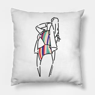 Girl on Swim Suit in  Summer Pillow