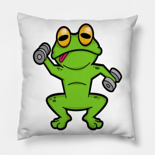 Frog at shoulder training with Dumbbells Pillow