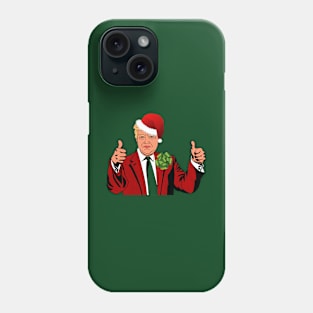 santa claus donald trump ugly christmas Phone Case