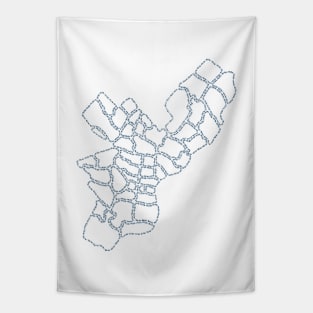 Philadelphia Zipcode Map (blue) Tapestry