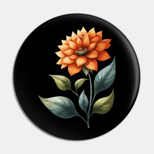 Retro Floral Bloom Pin