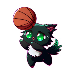 Cat playing basketball T-Shirt