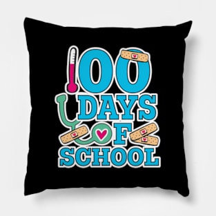 Hap100th Day Of School For Nurses Pillow