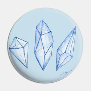 Ice Crystals Pin