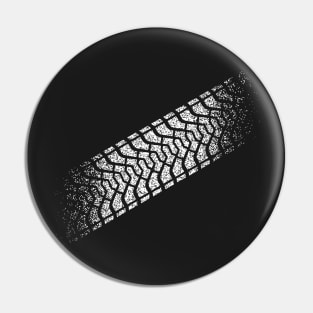 Tire Footprint, Tire Gauge, Tire Tread (White) Pin