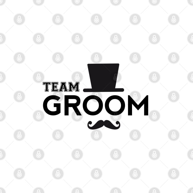 Team Groom t-shirt with hat and mustache by beakraus