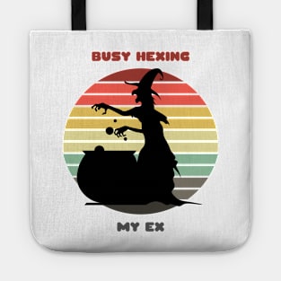 Sunset Witch / Busy Hexing My Ex Tote