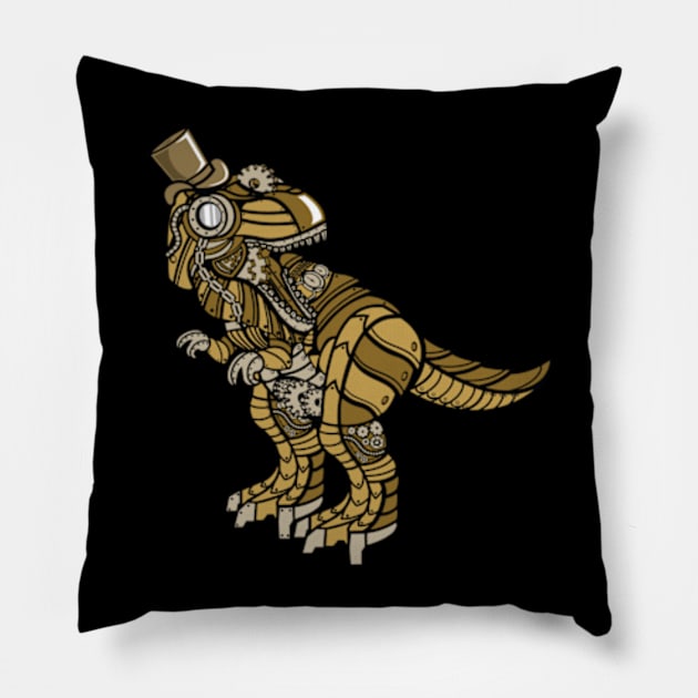 Steampunk-T-Rex Pillow by Eoli Studio