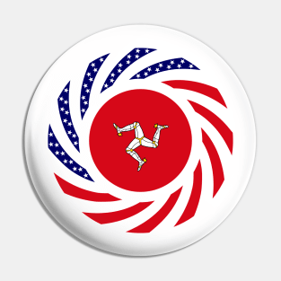 Manx American Multinational Patriot Flag Series Pin