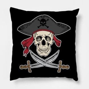 'Pirate With Two Swords' Awesome Pirate Gift Pillow