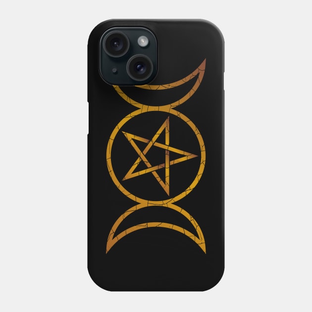 3 Moons with Pentagram Phone Case by Wearable Designs