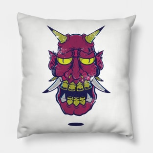 Oni Mask Design T-shirt STICKERS CASES MUGS WALL ART NOTEBOOKS PILLOWS TOTES TAPESTRIES PINS MAGNETS MASKS T-Shirt Pillow