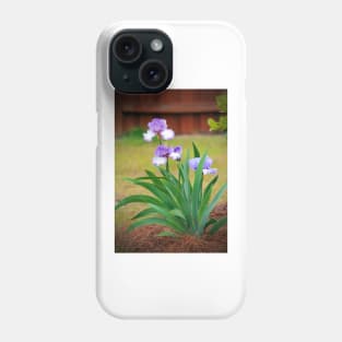 Blue Violet Irises Phone Case