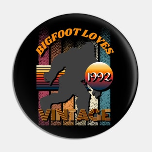 Bigfoot Loves Vintage 1992 Pin