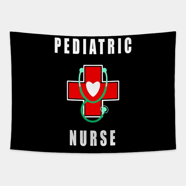 Pediatric Nurse Simple Nursery Icon Birthday Gift Idea Tapestry by SpaceKiddo