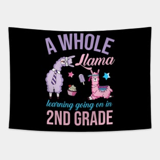 A whole llama learning going on in Second Grade Gift Lover Tapestry