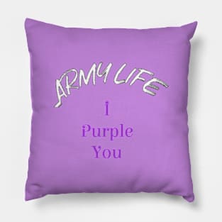 Purple Army Pillow