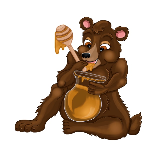 Honey Bear Cub by Art by Deborah Camp