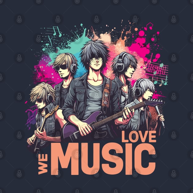 We Love Music Anime Manga School Band Husbando Otaku Otome by Nature Exposure