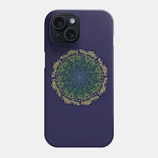 Plant For Pollinators Gold Lettering Mandala Filigree Phone Case