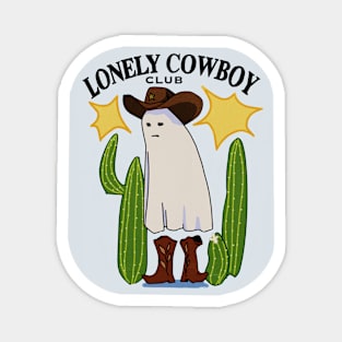 Lonely Ghost Cowboy Magnet