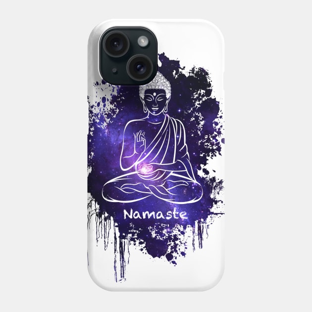 Buddha Galaxy Universe Phone Case by Nirvanax Studio