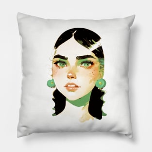 Retro Curls Pillow