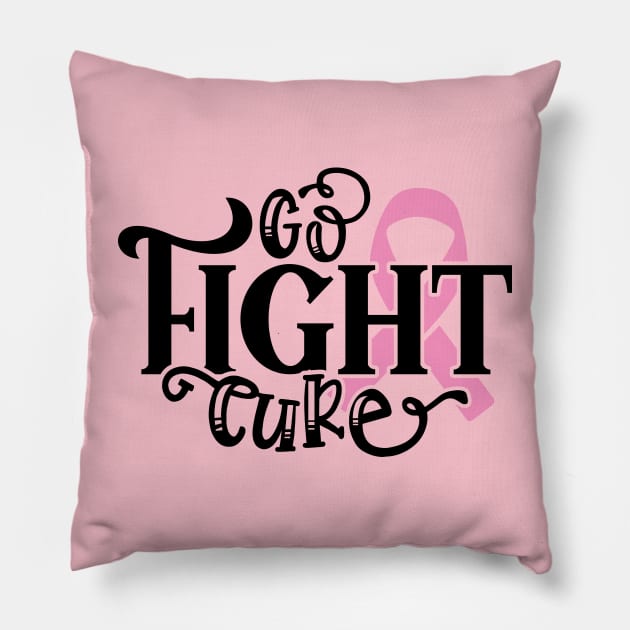 GO FIGHT Pillow by Misfit04