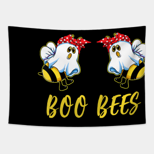 Funny Boo Bees Headband Halloween Costume Matching Couples Tapestry