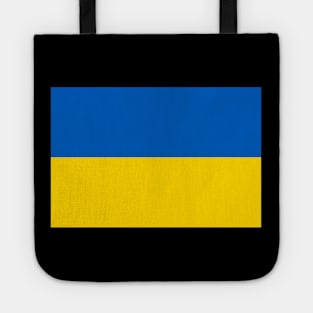 Flag of Ukraine (black background) Tote