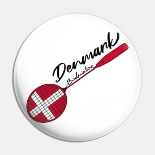 Denmark Badminton Racquet Sports (Denmark) Flag Country Pin