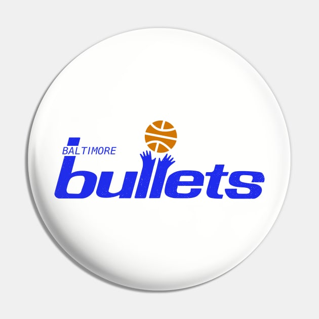 DEFUNCT - Baltimore Bullets Baskeball Pin by LocalZonly