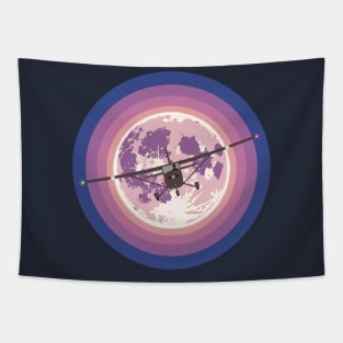 Cessna 172 Purple Moon Tapestry