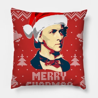 Frederick Chopin Merry Chopmas Pillow