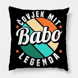 Babo Bosnia Father Bosnian Dad Balkan Bosna Pillow